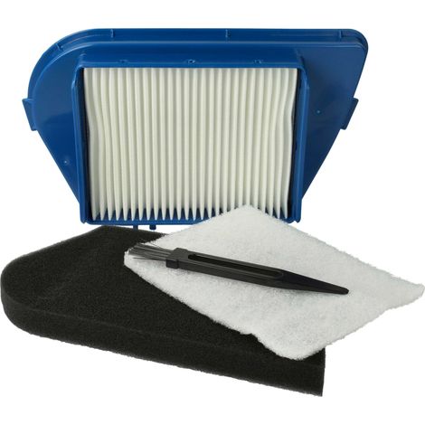 vhbw Set filtro + pincel (4 uds.) compatible con Moulinex Compacteo Cyclonic, MO 4521014 Q0, MO 4522014 Q0, MO 4523014 Q0 aspiradora