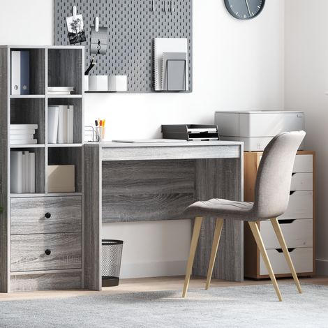 vidaXL Desk Grey Sonoma 90 x 50 x 76 cm