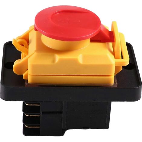Interrupteur électromagnétique étanche KJD22 250 V à bouton-poussoir 6 broches pour tours et outils électriques (1/5)