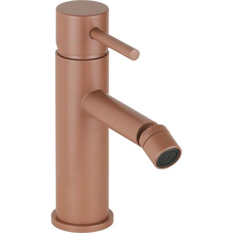 Miscelatore per bidet modello tondo in colore rosa metallizzato Pollini Jessy Color MXBIMCMMCA3 Rosa Metallizzato