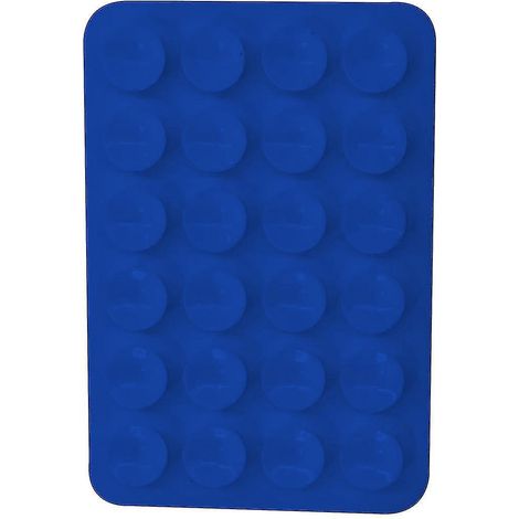 Lot de 5 supports adhésifs à ventouse en silicone pour coques de téléphone, compatibles avec les coques iPhone et Android, accessoire mains libres pour téléphone portable, bleu foncé (1/4)