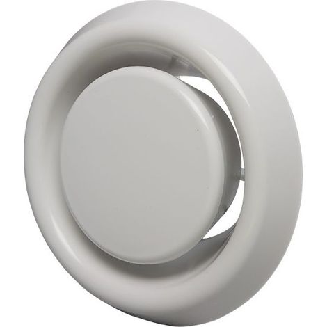 Meltem Tellerventil Abluft M-WRG-II TVA-2, DN 100 Polypropylen, Weiß (RAL 9016)