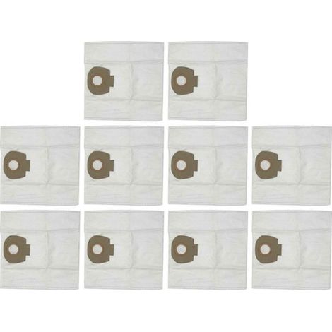 Lot de 10 sacs à poussière pour aspirateur robot Makita VC2010L, VC2512L, VC2012L, VC3011L et VC3012L (pièces de rechange pour balai).