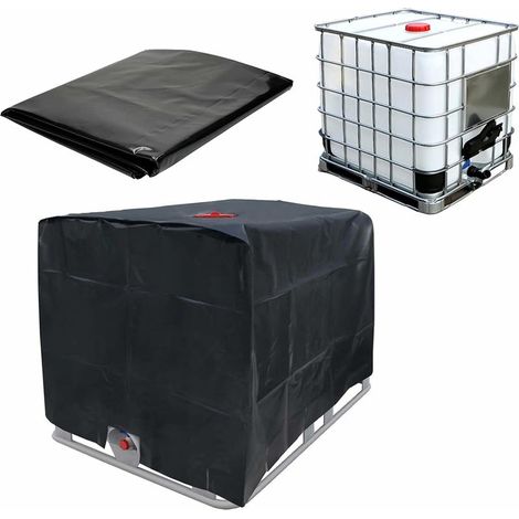 Schutzhülle für Wassertank, Abdeckung für 1000-Liter-IBC-Container, Schutz vor Staub, UV-Strahlung und Regen (1/5)