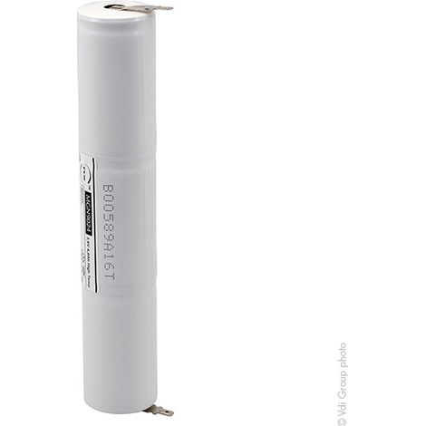 NX - Batterie eclairage secours 3xD ST4 Faston 4.8mm (+2.8mm) 3.6V 4Ah