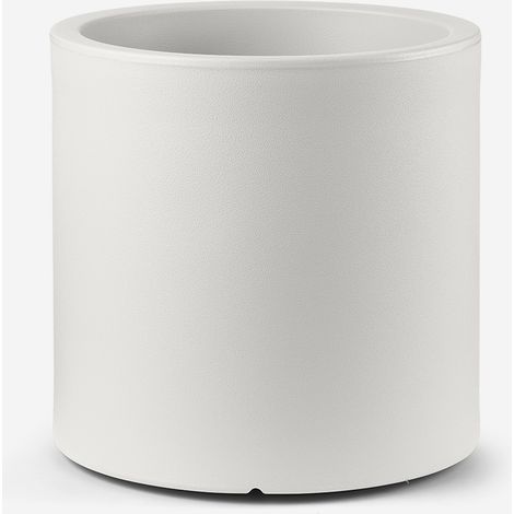 Vaso design cilindrico per piante Loto cilindro 55 - Bianco