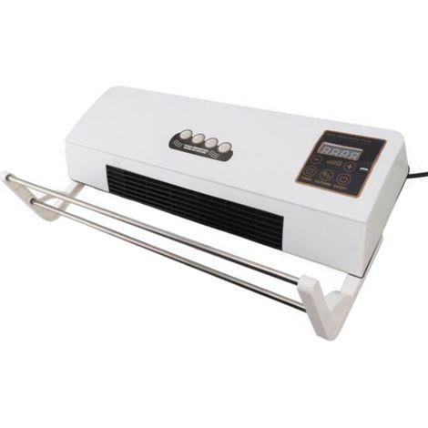 Petit climatiseur Chauffage Ventilateur mural avec télécommande Prise UE 220 V