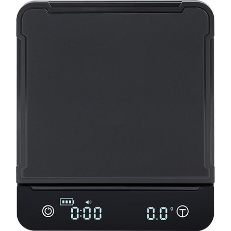 Balance de cuisine numérique avec minuteur, précision 0,1 gramme/3 kg, balance électronique de haute précision, balance à expresso, balance alimentaire, fonction peler (piles non incluses) (1/5)