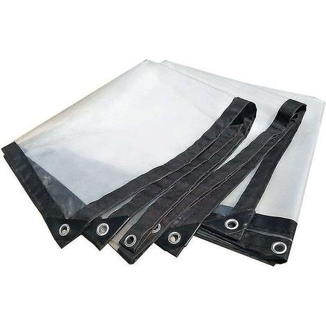 2x3m Bche Transparente Impermable Avec Illets - Grande Bache Exterieur Couverture Impermable, Protection Solaire, Impermable Et Rsistante Aux Inte (1/5)