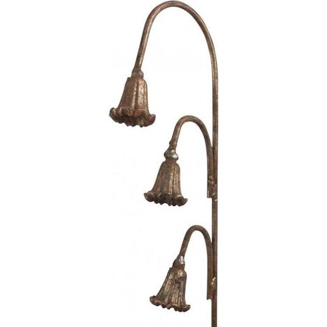 Bluebell Rusty Metal Flower Stake 3 Pk 108cm Garden Pride (1/3)