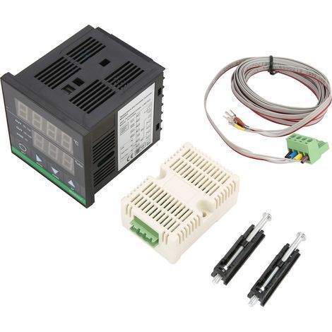 MH0302 Digitaler Temperatur- und Feuchtigkeitsregler für die Einbaumontage mit 72x72mm Sensorkabel (1/5)