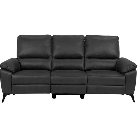 Rie Sofa 3-Sitzer Recliner elektrisch, grau.