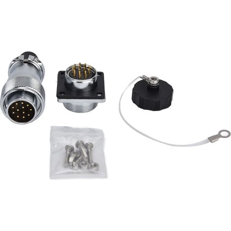 Fiche mâle Aviation WS20 400V prise étanche connecteur électrique étanche pour alimentation. (1/5)