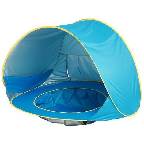 Tente d'été portable pour bébé, protection UV, imperméable, multifonctionnelle, détachable, 117x79x70 cm, bleue (1/5)