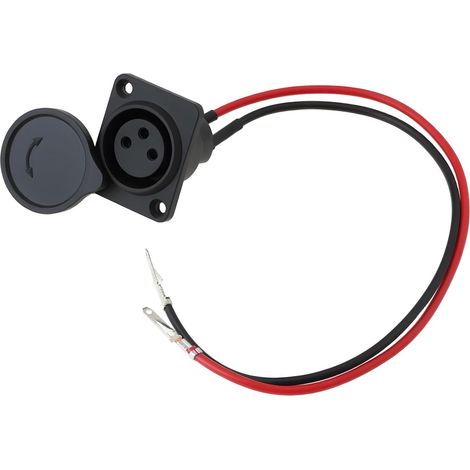 2-Wire, 3-Position XLR Charging Port for Scooters, Compatible with Currie GT and Schwinn (1/5)