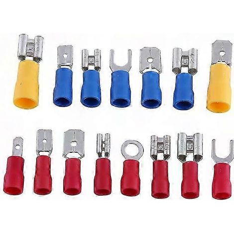 Kit 280 pièces de connecteurs électriques à sertir, bornes isolées assorties, coffret de rangement pratique (1/5)