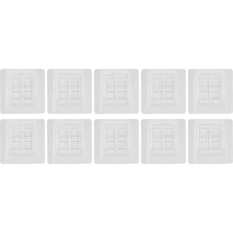 Panneau de 30 modules réseau de type 86 (4 ports RJ45/RJ11) pour ordinateur. (1/5)