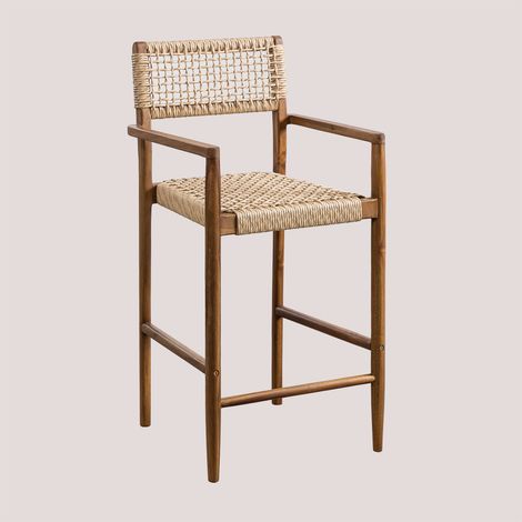 SKLUM Hoher Hocker aus Teakholz 65cm Orebro              Teakholz                     