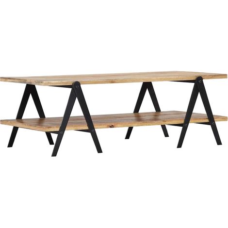 Maison Exclusive - Tavolino da Salotto 115x60x40 cm in Legno Massello di Mango (1/5)