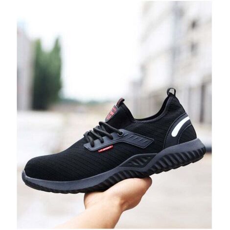 Steel-toe shoes for men and women, lightweight work shoes, non-slip sneakers, waterproof safety shoes, comfortable tennis shoes, EU size 40