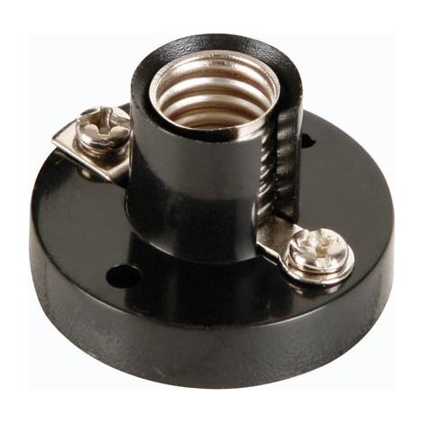 Douille E10 noire pour ampoule – Tension 24V – Courant 1A – Diamètre ±30mm – Lot de 5 pièces pour éclairage décoratif – Toolland (1/2)
