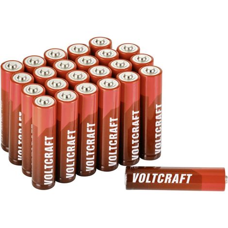 VOLTCRAFT Industrial LR03 Batteria Ministilo (AAA) Alcalina/manganese 1350 mAh 1.5 V 24 pz. (1/3)