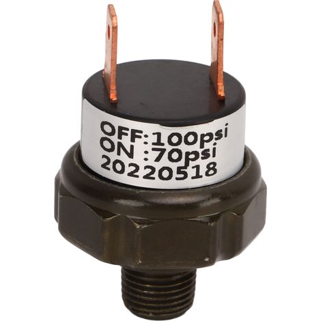 Decdeal Valve de commande de pression de compresseur d'air, pièce de rechange de voiture en acier inoxydable pour klaxons de Train 70-100PSI