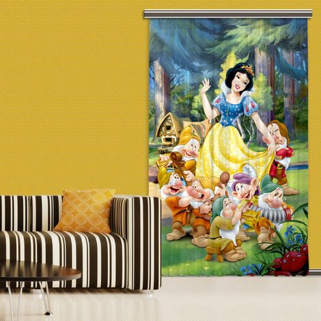 Rideaux Blanche Neige Disney-Occultant : 140x245 cm (1/2)