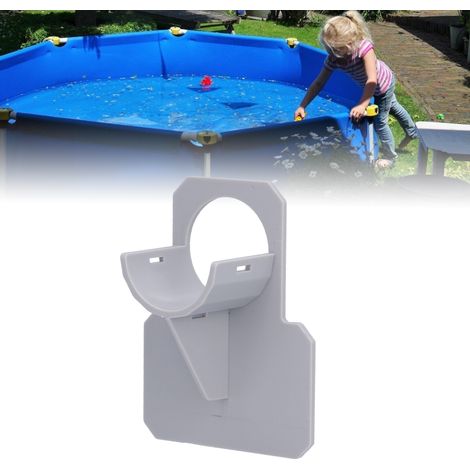 [Supports de tuyaux de piscine] Bracket Fixation pour tuyaux 30‑37mm avec attaches nylon (lot 1) (1/5)