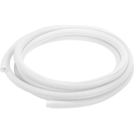 Gaine Fendue pour Câbles 3/4"(20mm) DI 20FT(6m) Gaine Protectrice Résistante À La Chaleur Et Au Froid -40F À 257F Conduit Flexible en Plastique pour Fils Électriques Câbles, Blanc (1/5)