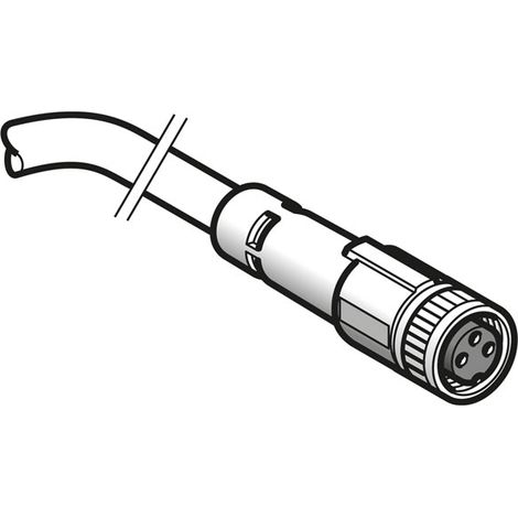 Télémécanique XZCP0566L2 Pre-wired XZ Connectors, straight female, M8, 3-pin, 2 m PUR cable