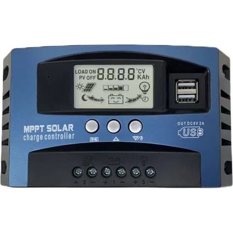 Controlador Solar - 12 V / 24 V - 30 A - Para Sistema Fotovoltaico Aislado - 1 Unidad (1/5)