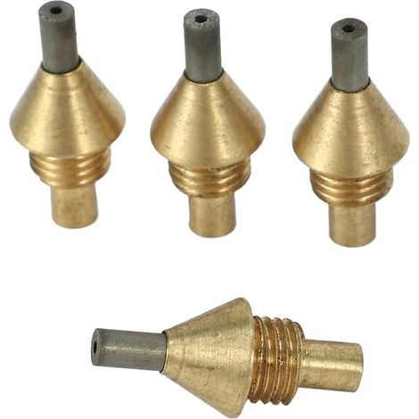 Lot de 4 En laiton accessoires de rechange pour machine de sablage Buse d'aérographe (1/5)