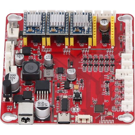 Carte contrôleur 3 axes graveur CNC commande signal PWM TTL hors ligne carte mère avec câble USB 12V-36V 0A-8A (1/5)