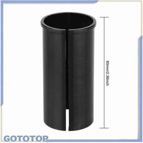 Fdit Adaptateur de tube à vélo Aluminium Alloy Bike Manchon réducteur de manchon de tige de selle d'origine de 27,2 à 28,6 mm (1/5)