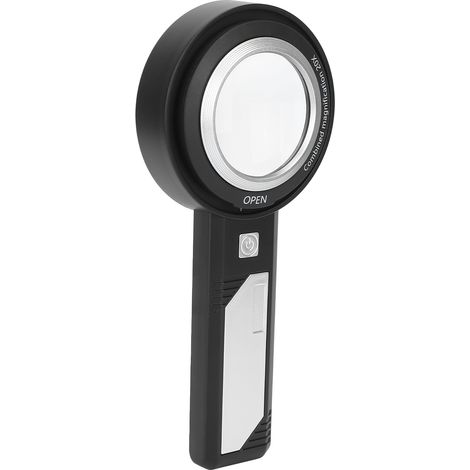 Loupe portable 8x/20x pour personnes âgées avec éclairage LED pour la lecture et l'identification (1/5)