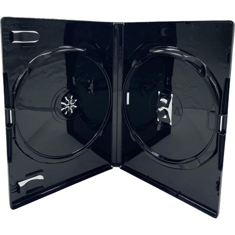 Amaray Lot de 10 boîtiers doubles pour CD/DVD/Blu-ray Dos 14 mm (1/5)