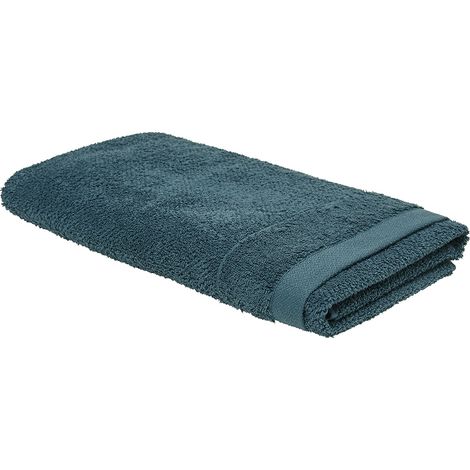 Drap de bain ORGANIC 100% coton bio 450 g/m² 70x130 Blau Paon (1/5)