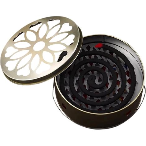 Brûleur d'encens portable distributeur à spirale acier inoxydable spirale acier inoxydable ignifugé