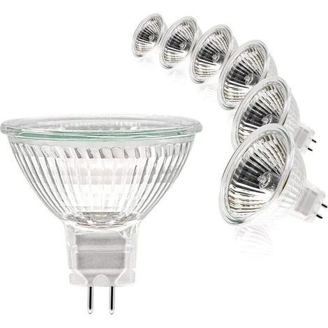 Ampoule Spot MR16, 12V 20W, Ampoule gu5.3 Dimmable, Blanc Chaud 2700K, Pack de 6 (1/4)