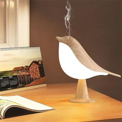 LAN-Nachtlampe in Bettform, wiederaufladbare kabellose Tischlampe mit 3 Farbtemperaturen und Berührungssensor, perfekt zum Schlafen in der Nacht (Maple) (1/5)
