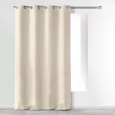 Douceur D'Intérieur – Rideau occultant 140 x 260 cm en microfibre – 100% polyester – Lavable à 30° – Œillets métalliques (1/5)