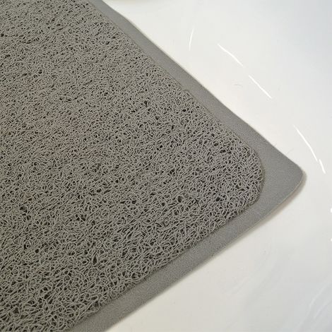 Tapis de bain antiderapant - Identités 818049G, Tapis baignoire antiderapant baignoire, 818049G GRIS, Antigua, Antidérapant