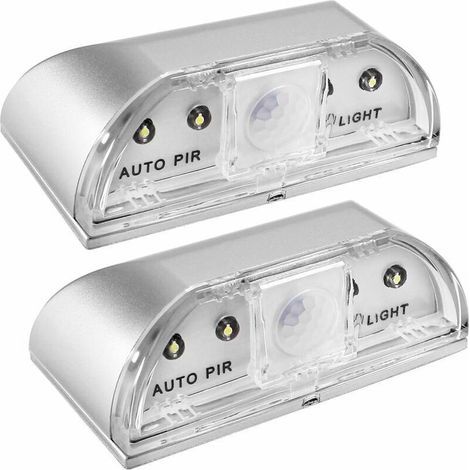 LED-Schlüsselloch-Nachtlicht mit PIR-Bewegungsmelder, 2er-Pack automatische Infrarot-Nachtlichter (1/5)