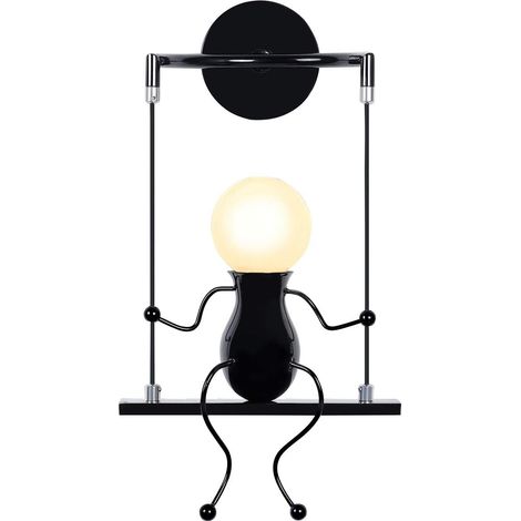 Kreative humanoide LED-Wandleuchte, moderne LED-Wandleuchte im Art-Deco-Stil
