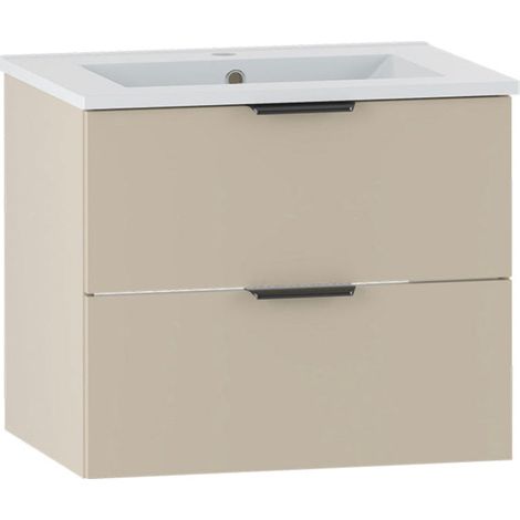 Waschtisch 60cm Astrid mit 2 Schubladen, Kaschmir (1/5)