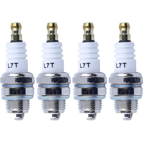 Adefol 4 pcs Bougie L7T pour Stihl Husqvarna 33CC 43CC 52CC petit moteur, tondeuse à gazon, tronçonneuse (1/5)