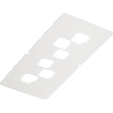 Plafonnier Bilbao P/M - Plafonnier En Métal Et Méthacrylate Blanc 6X8W Gx53 - Gea Luce (1/3)