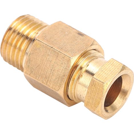 Raccord de tuyau coude en laiton, connecteur droit bloc adaptateur pour jonction de canalisation PD610 (1/5)