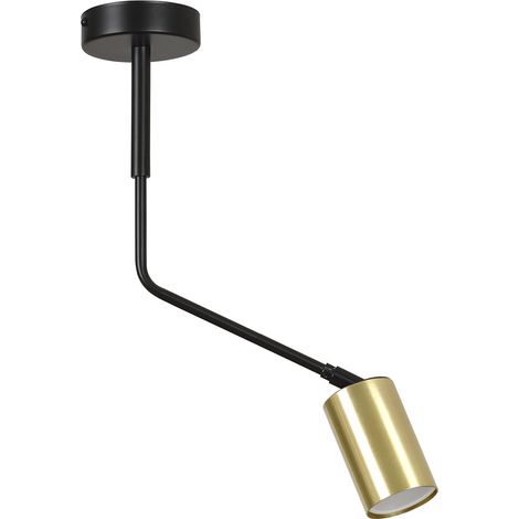 Plafoniera Minimal Tenjin Acciaio Nero 1 Luce Gu10 Ip20 (1/3)